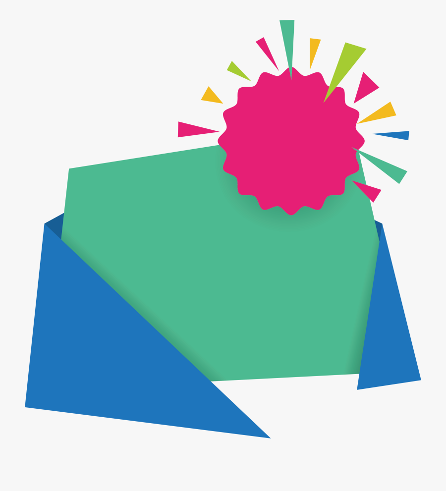 Clip Art Origami Discounts - Pink And Green Background Png, Transparent Clipart