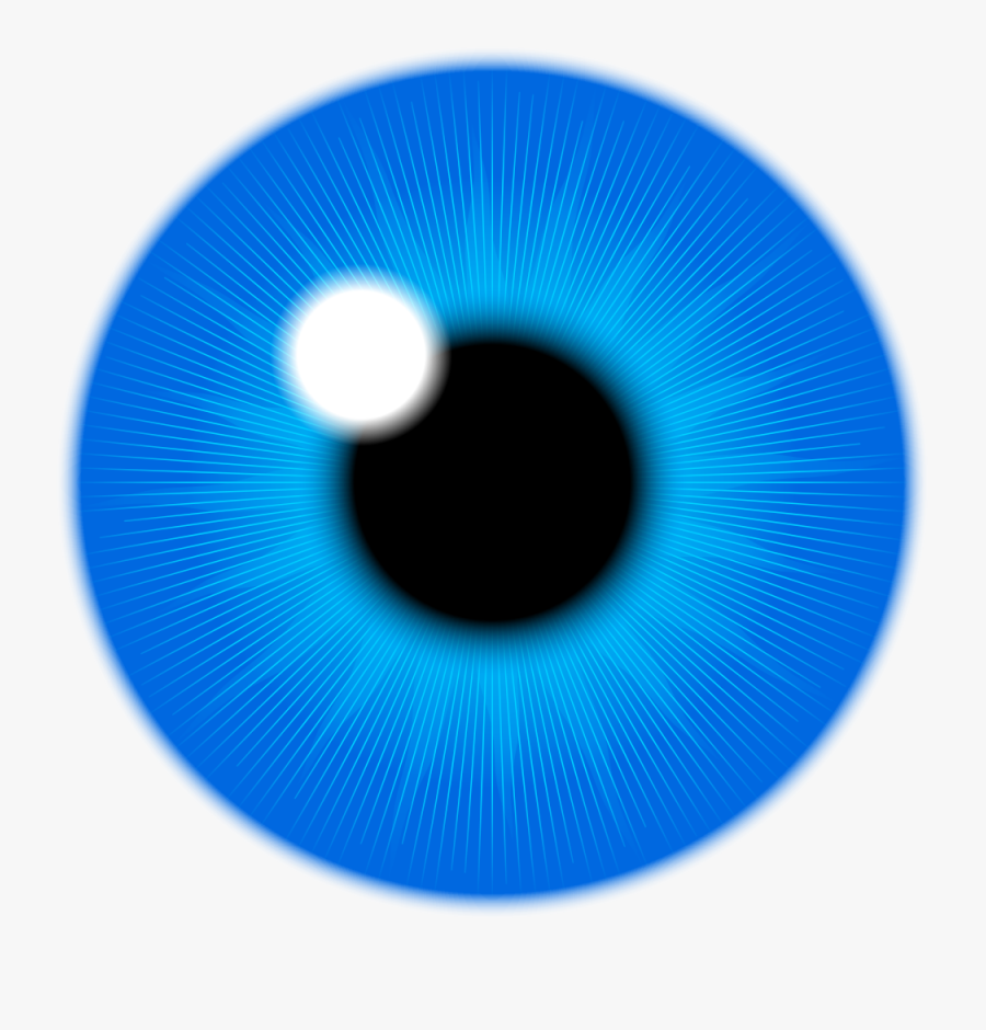 Onlinelabels Clip Art Blue - Anime Eye Iris Png, Transparent Clipart
