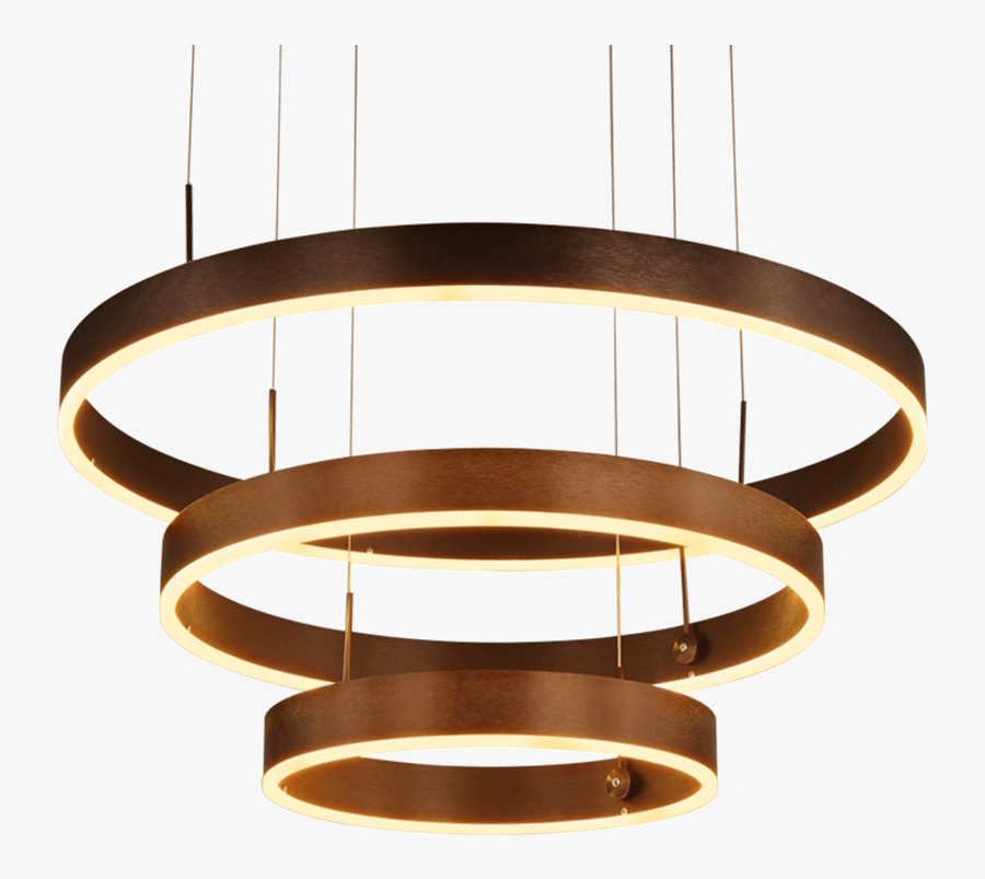 Light Luxury Chandelier Gold Ring Chandelier Living - Ceiling Fixture, Transparent Clipart