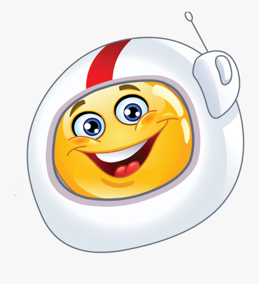 Transparent Eye Roll Emoji Png - Astronaut Smiley, Transparent Clipart