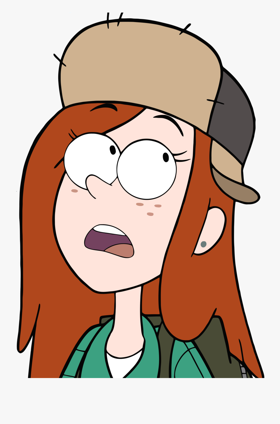 S1e8 Wendy Eye Roll Transparent - Stickers De Gravity Falls, Transparent Clipart