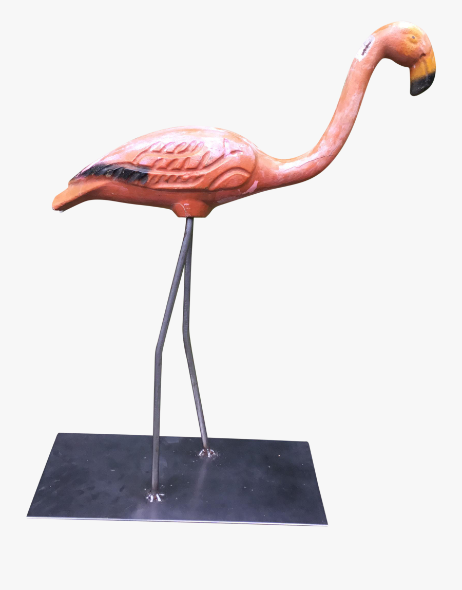 Clip Art S Vintage Concrete - Greater Flamingo, Transparent Clipart