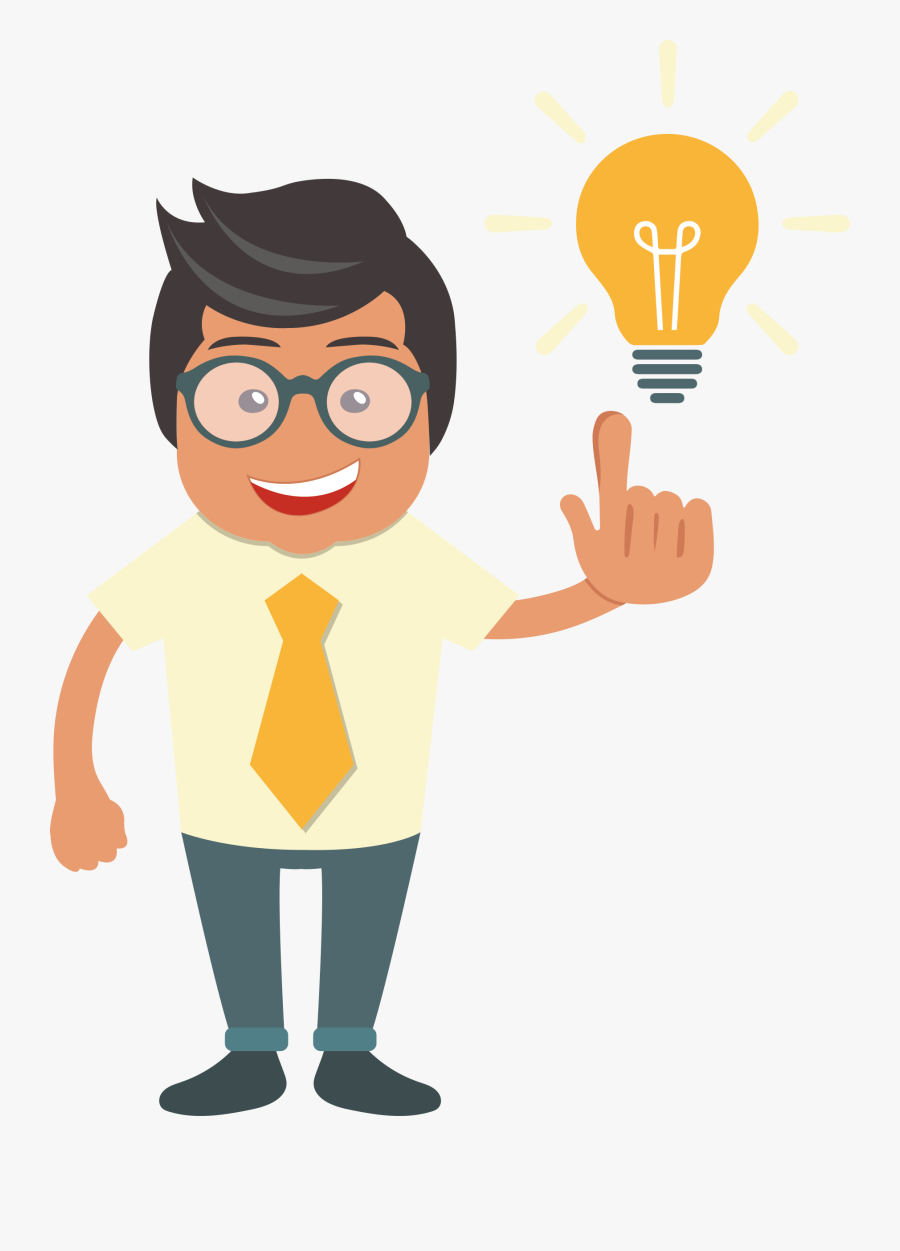 Man - Accountant Cartoon Png, Transparent Clipart