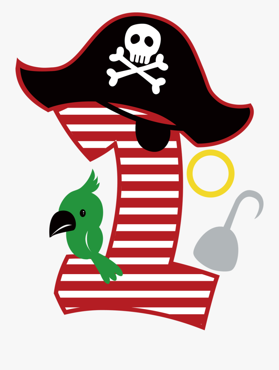 Birthday Boy 7 Pirate Svg, Transparent Clipart