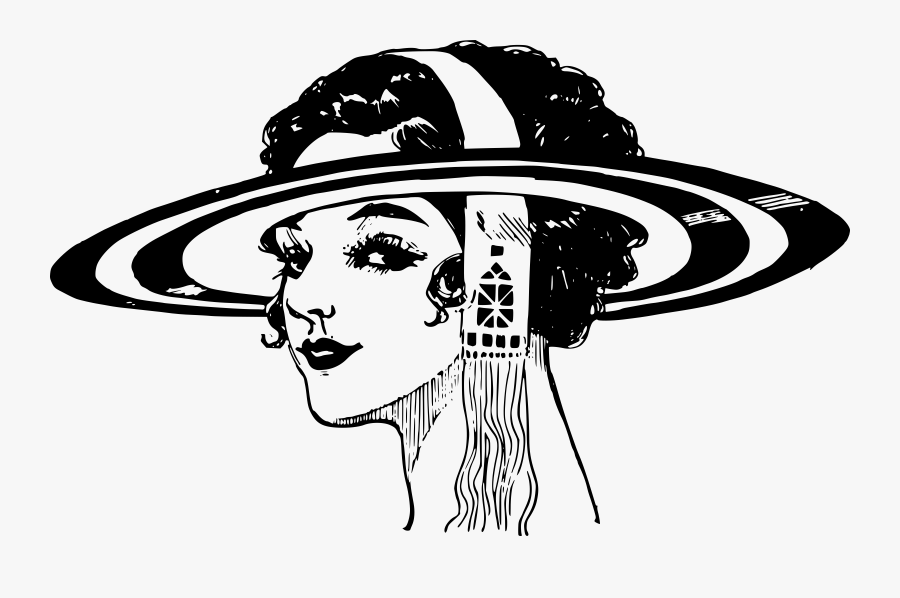 Lady Clipart Hat - Transparent Saturn Drawing, Transparent Clipart