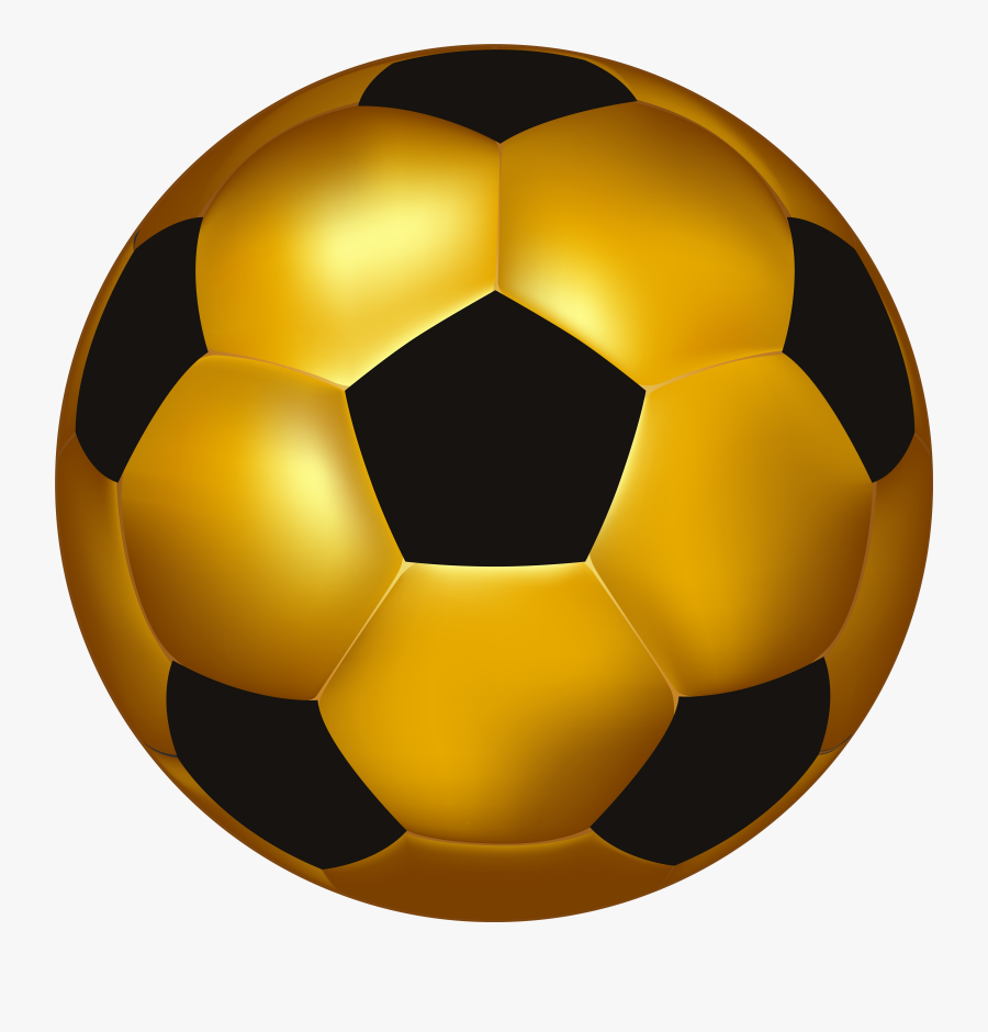Gold Football Ball Png, Transparent Clipart
