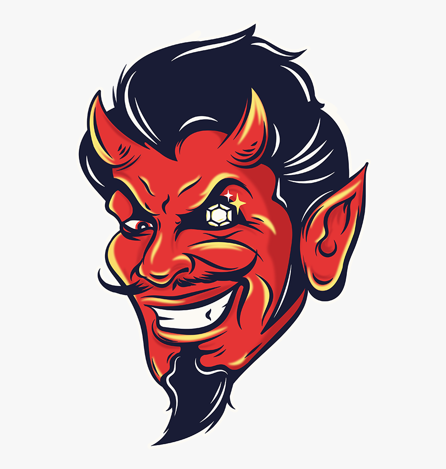 Transparent Devil - Devil Face Png, Transparent Clipart
