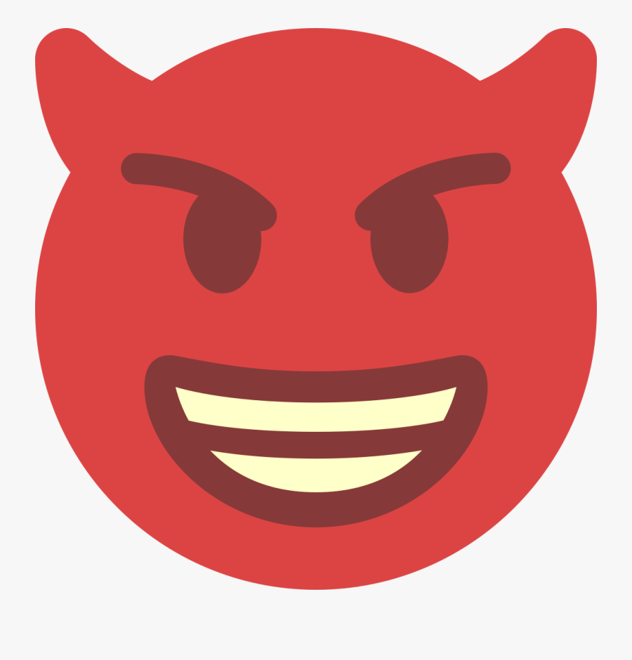 Demon Clipart Devil Emoji - Devil Emoji Discord, Transparent Clipart