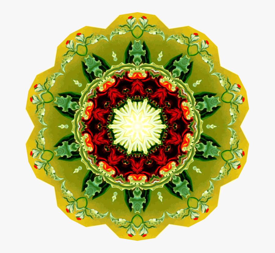 Plate,christmas Ornament,flower - Circle, Transparent Clipart