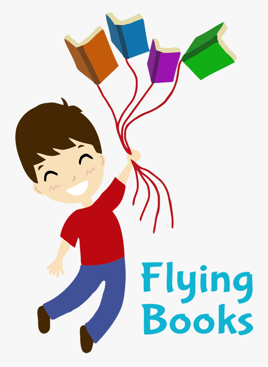 Logo Design By Bryzha For This Project - Children Flying With Books, Transparent Clipart