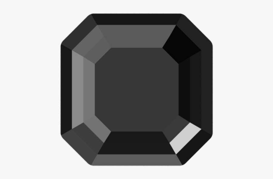 Swarovski 4480 Imperial Fancy Stone Jet 10mm - Illustration, Transparent Clipart