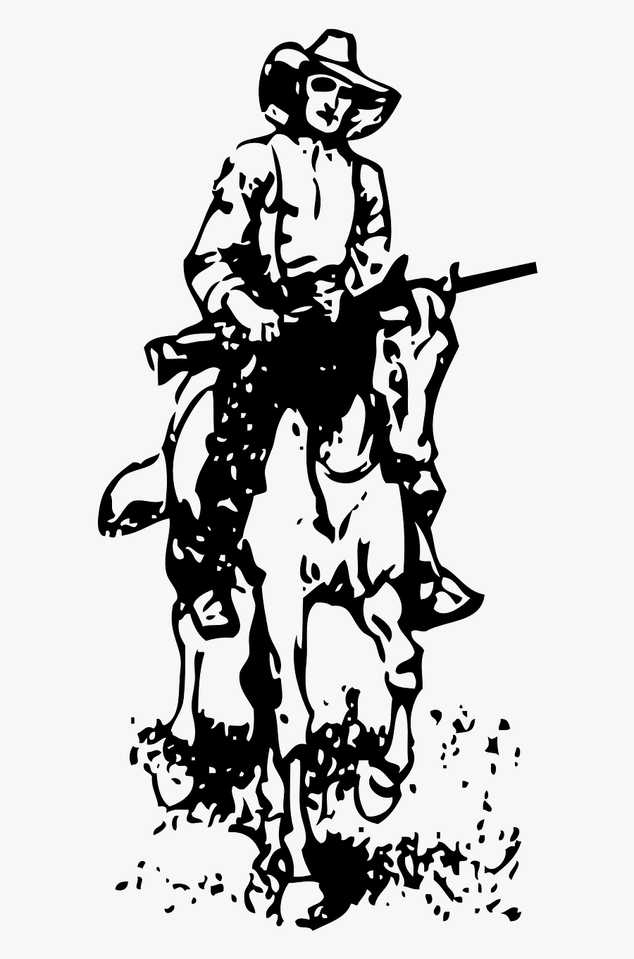 Cow Boy Western Free Photo - 西部 牛仔 海报, Transparent Clipart