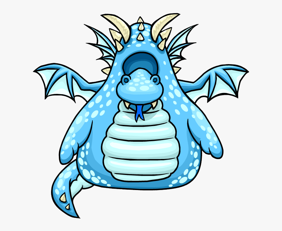 Blue Dragon Costume - Club Penguin Enchanted Dragon Costume, Transparent Clipart