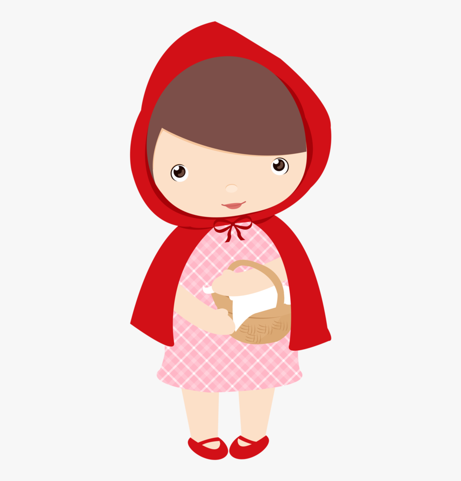 Red Riding Hood Clipart Happy Woman - Little Red Riding Hood .png, Transparent Clipart