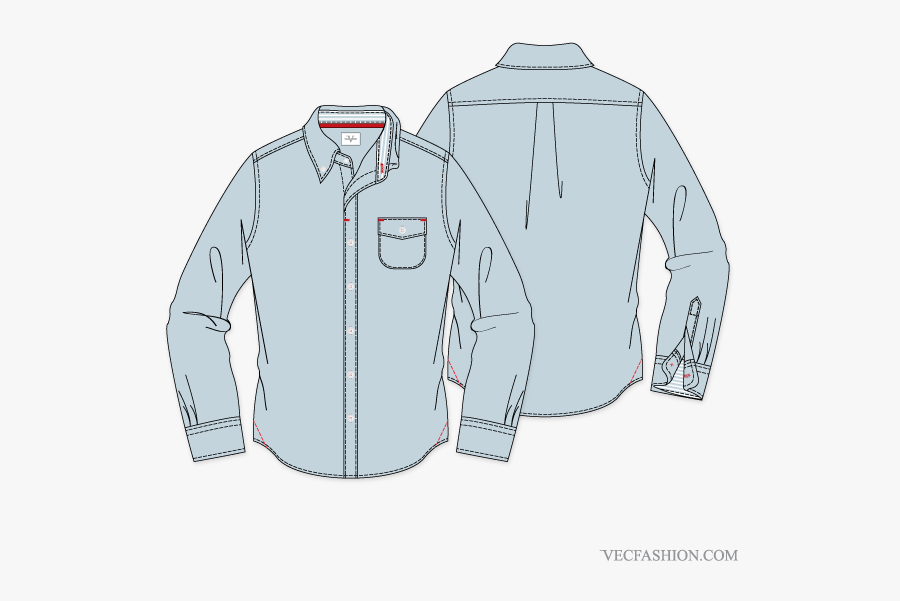 Shirt Clipart Formal Shirt - Formal Shirt Sketch For Men, Transparent Clipart