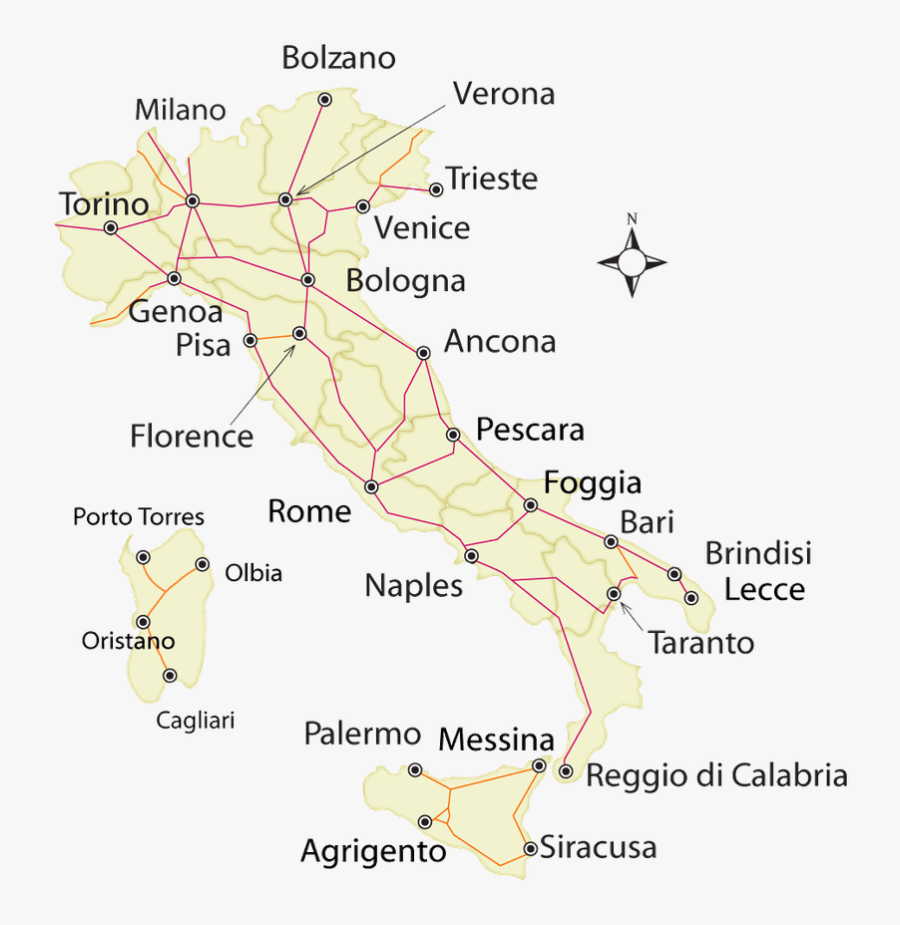 Clip Art Brescia Italy Map - Map, Transparent Clipart