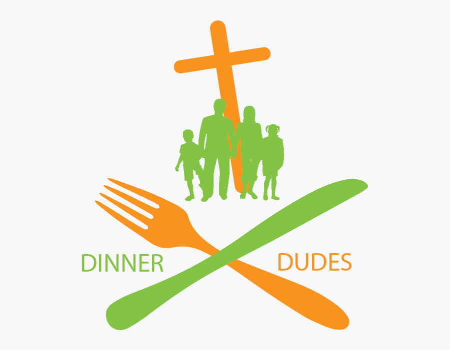 Dinner Dudes - Family Silhouette, Transparent Clipart