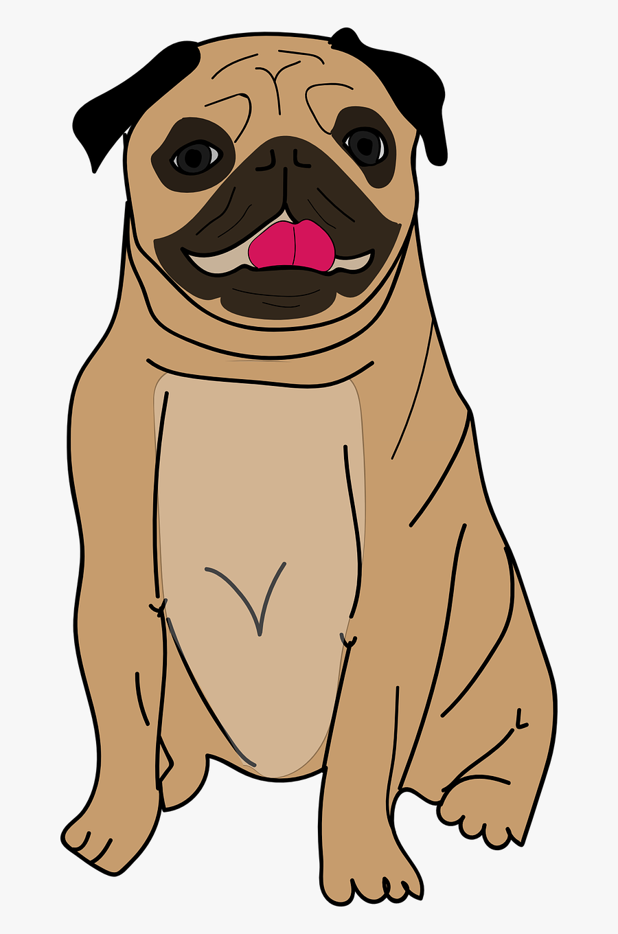 The Pug Dog Pet Free Photo - Pug Dog Vector Png, Transparent Clipart