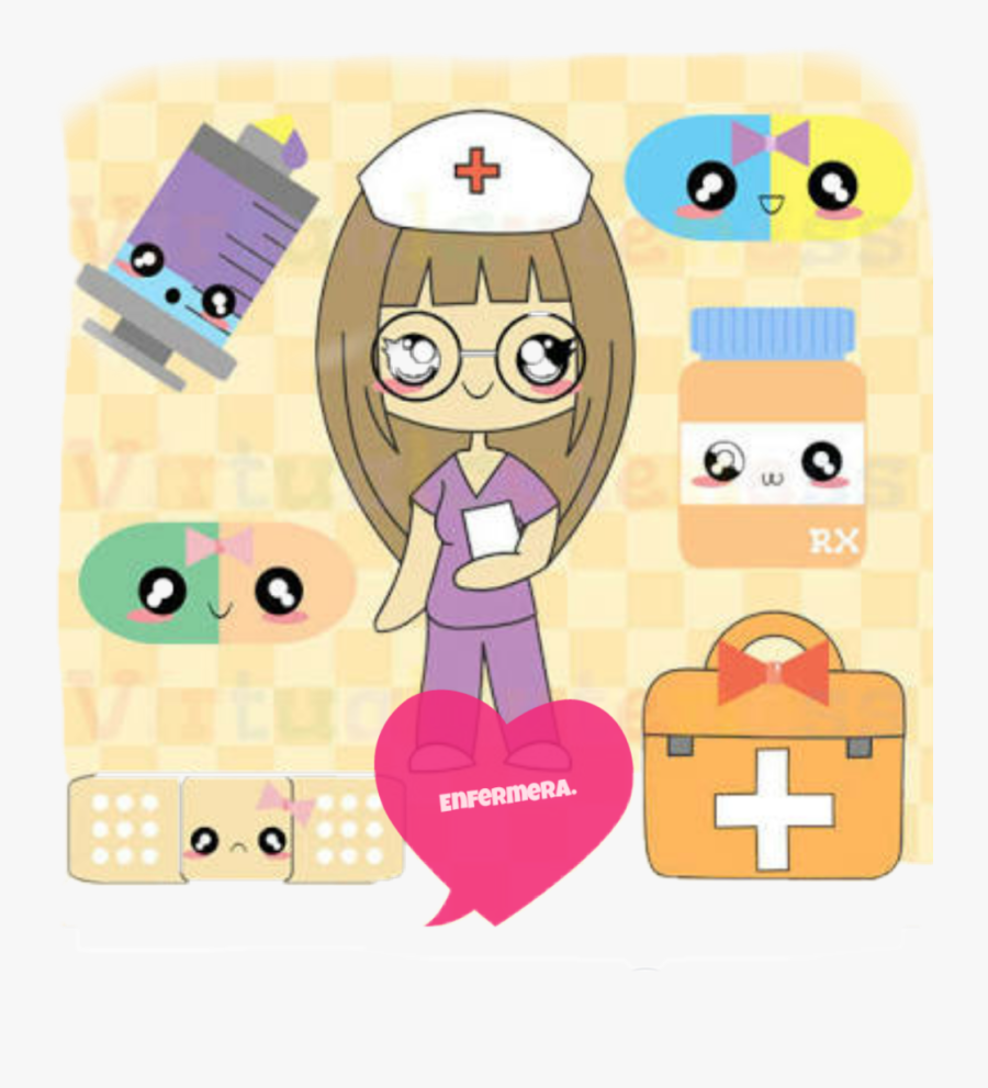 Feliz Día De Las Enfermeras - Stickers De Enfermera, Transparent Clipart