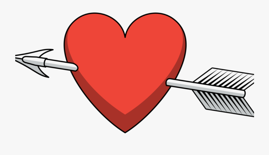 Heart With Arrow Through, Transparent Clipart