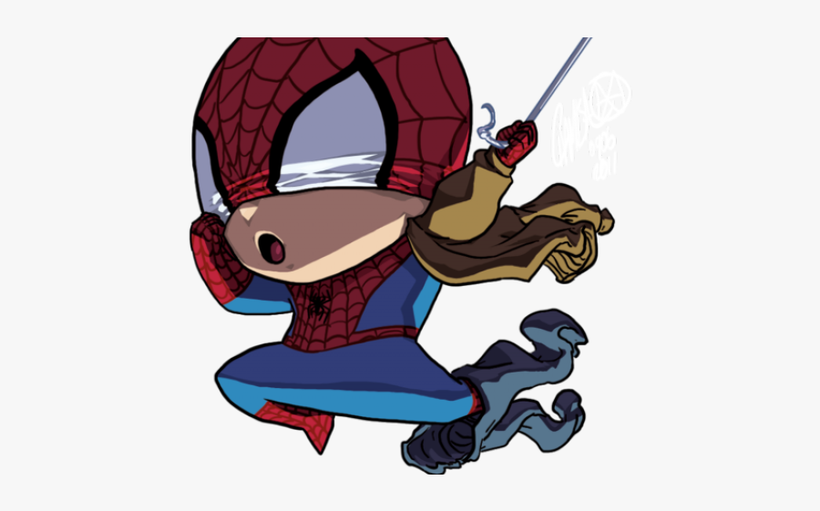 Venom Clipart Ultimate Spiderman - Spider Man Chibi Transparent, Transparent Clipart