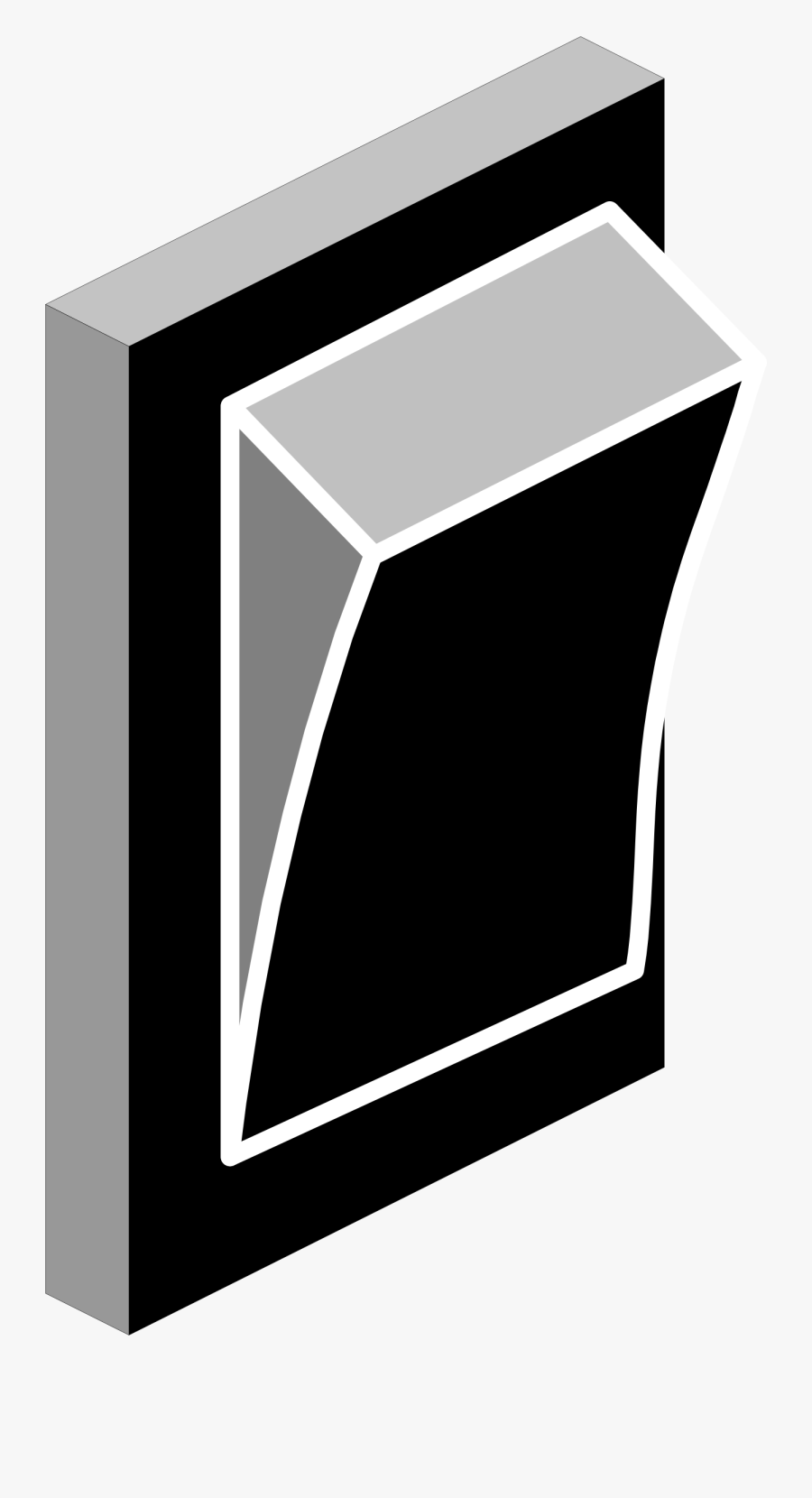 Switch Black Vertical Built In Clip Arts - Electric Switch Clipart Png, Transparent Clipart