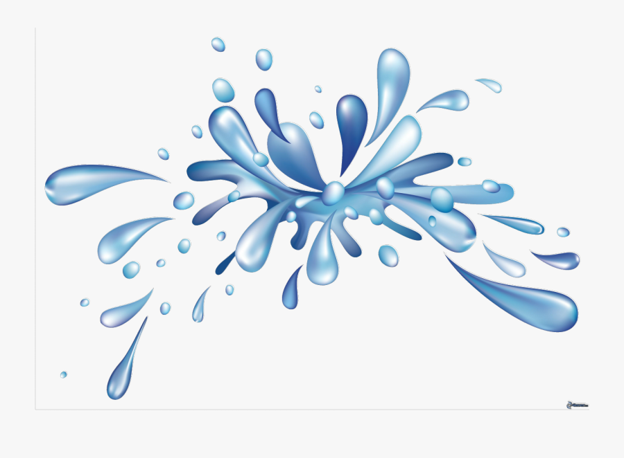 Splash Clipart Transparent Water - Water Drops Clip Art, Transparent Clipart