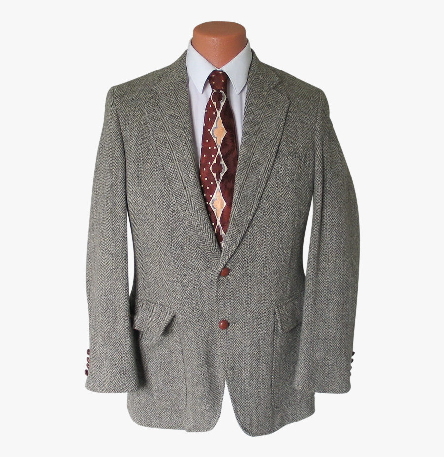 Clip Art Gray And Olive Green - Sport Coat Vintage, Transparent Clipart