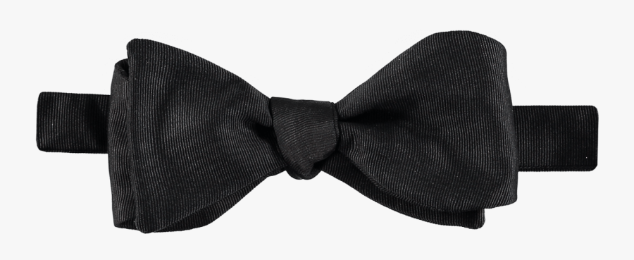 Menswear Bow Tie Self Tie Black Grosgrain Butterfly - Self Tie Bow Tie Grosgrain, Transparent Clipart