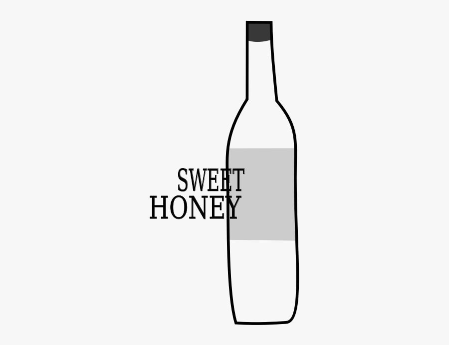 Honey Bottle, Bottle - Glass Bottle, Transparent Clipart