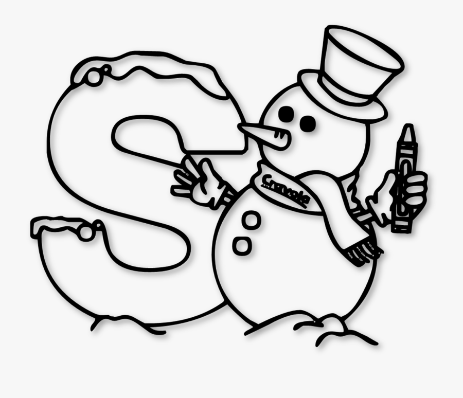 Free Clipart, Alphabets Clipart, School Printables - Letter S Colouring Sheet, Transparent Clipart