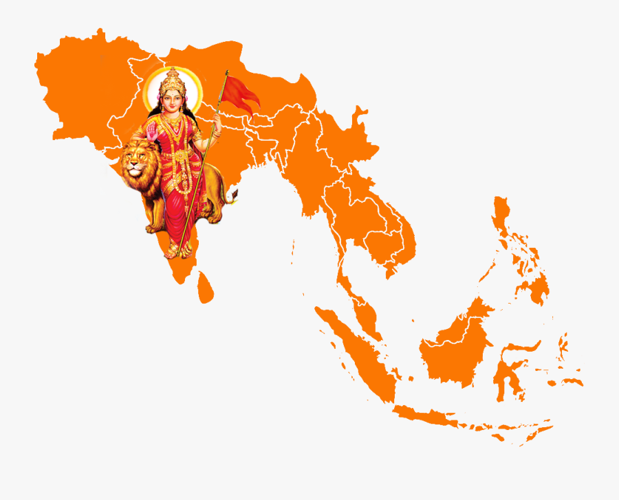 Transparent Shivaji Maharaj Png - Rss Akhand Bharat, Transparent Clipart