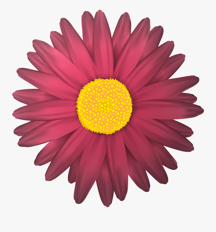 Flower Clip Art - Transparent Dark Purple Flower, Transparent Clipart