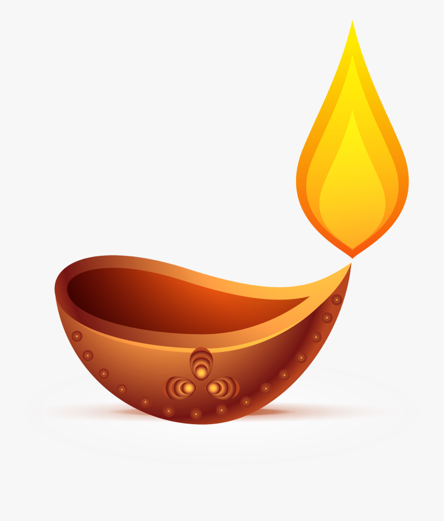Diwali Oil Lamp - Vector Diwali Lamp Png, Transparent Clipart
