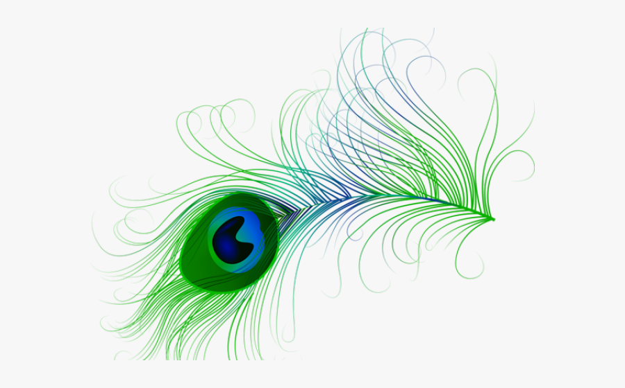 Flute Clipart Peacock Feather - Transparent Peacock Feather Png, Transparent Clipart