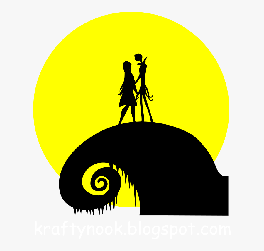 Movies, Personal Use, Nightmarebeforechristmas Silhouette - Silhouette Nightmare Before Christmas, Transparent Clipart
