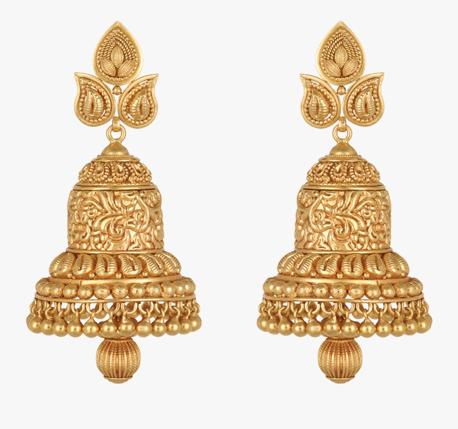 Png Jewellers Earrings Designs - Tanishq Gold Earrings With Price, Transparent Clipart