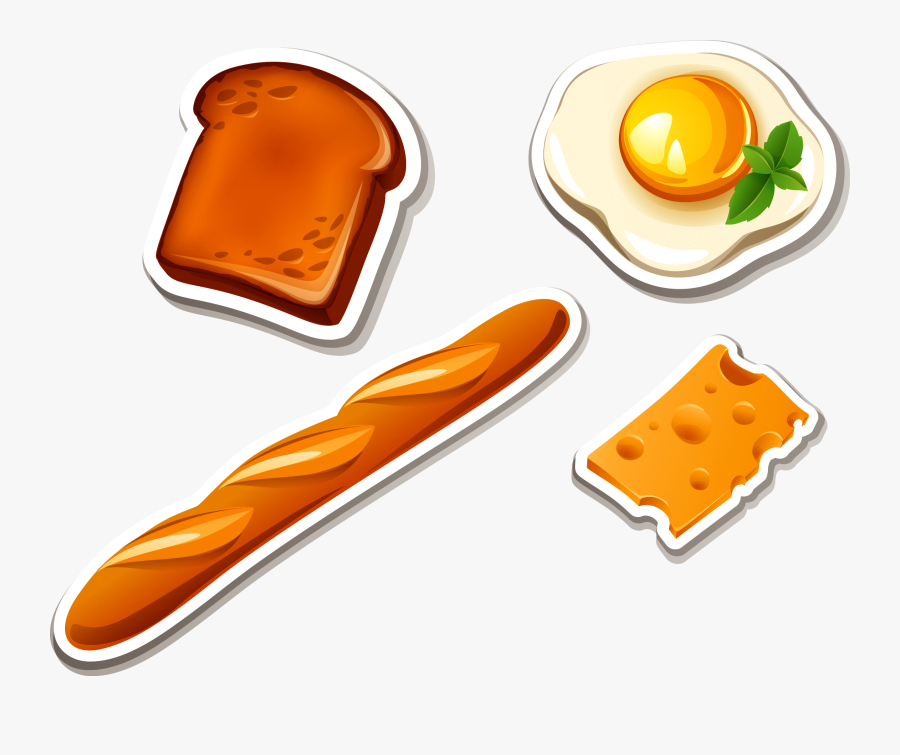 Transparent Toast Breakfast - Breakfast, Transparent Clipart