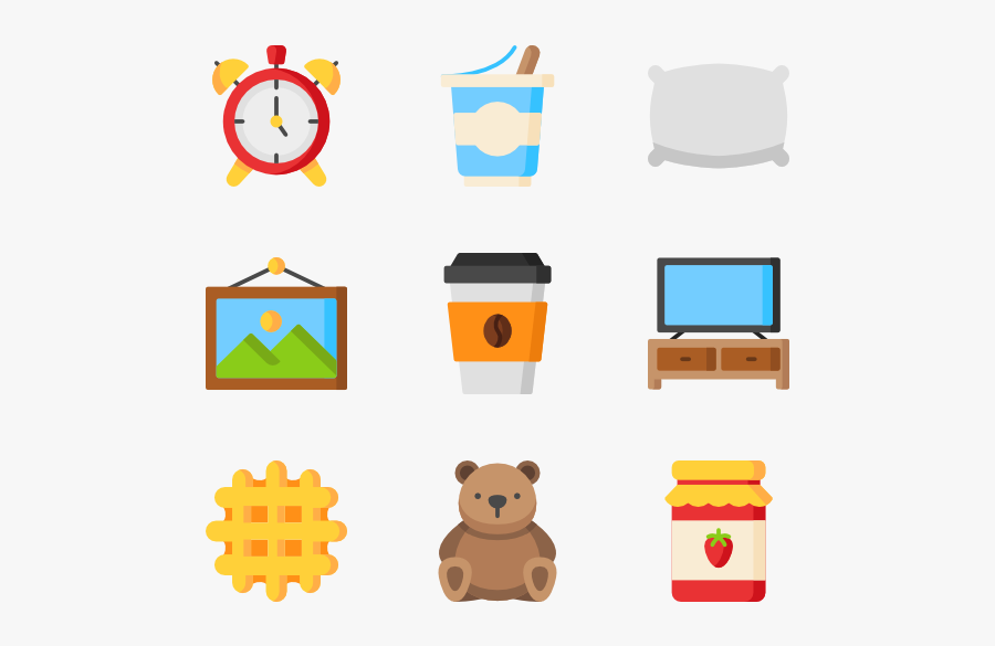 Bed And Breakfast, Transparent Clipart