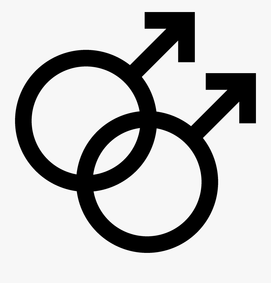 File Double Mars Symbol - Gay Symbol, Transparent Clipart