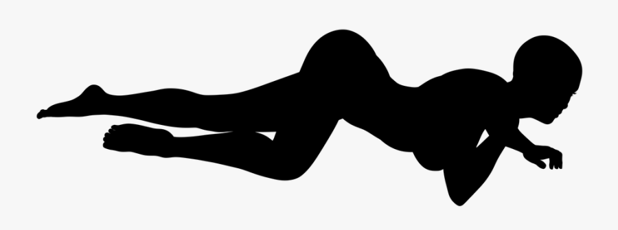Silhouette, Woman, Girl, Slim, Naked, Hair, Expression - Black Girl Naked Clipart, Transparent Clipart