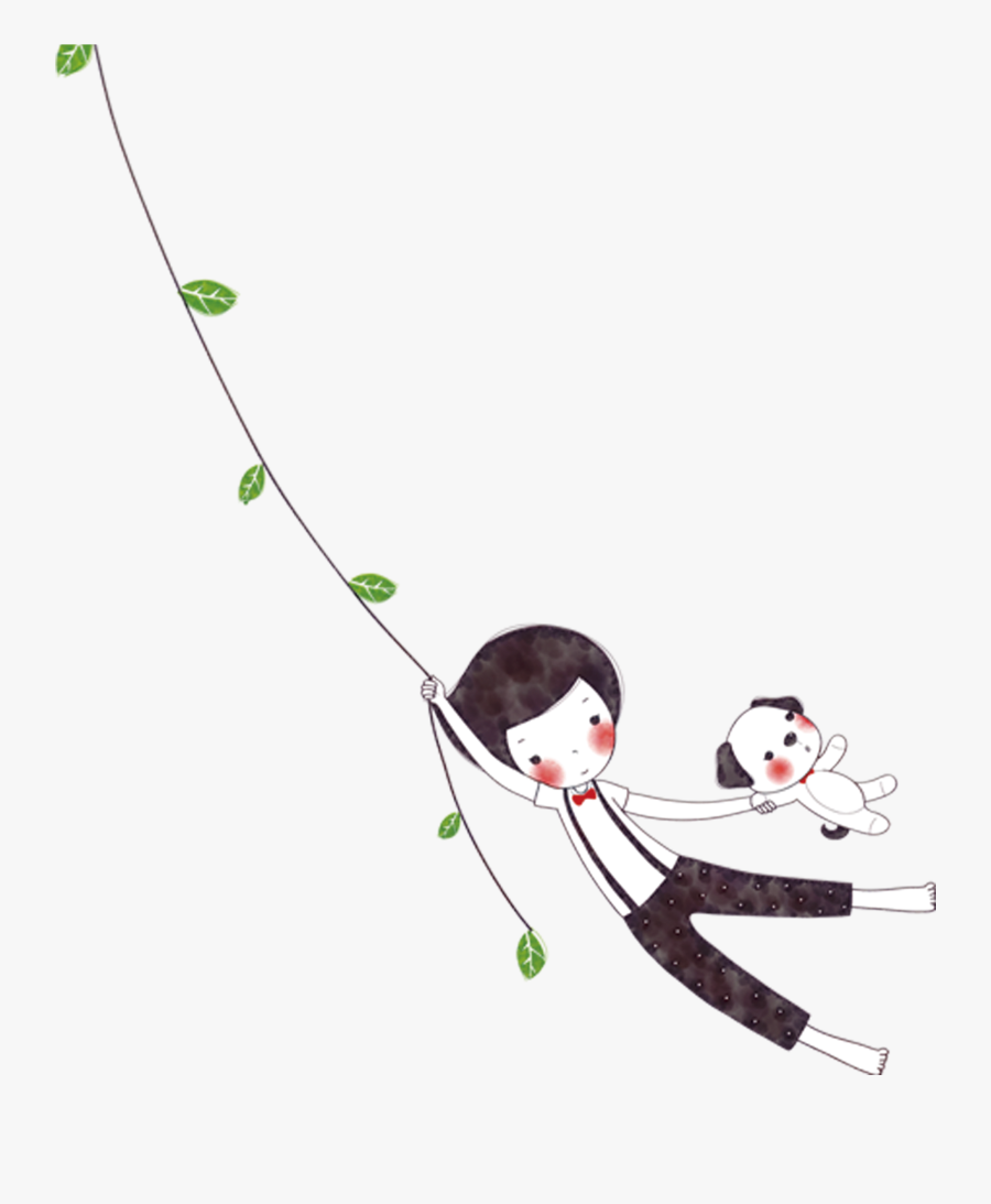 And Boy Poster Dog Child Cartoon Clipart - Cartoon, Transparent Clipart