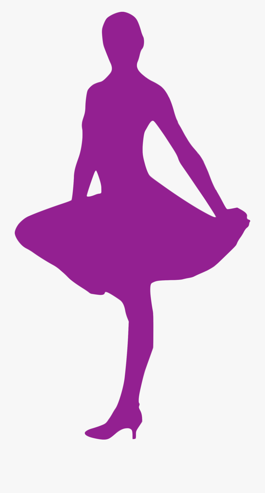 Computer Icons Ballet Dancer Silhouette - Dancing Purple Png Icon, Transparent Clipart