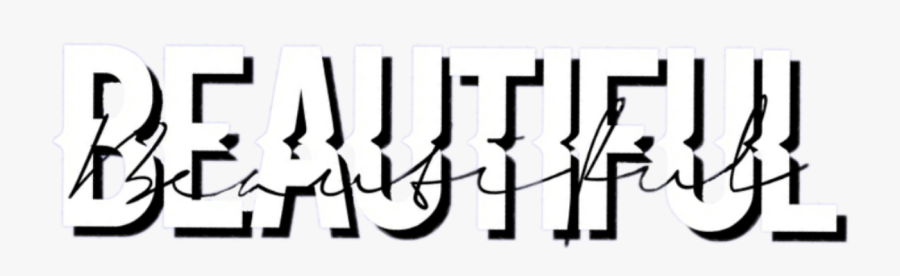 Beatiful Beauty Stickers Freetoedit - Calligraphy, Transparent Clipart