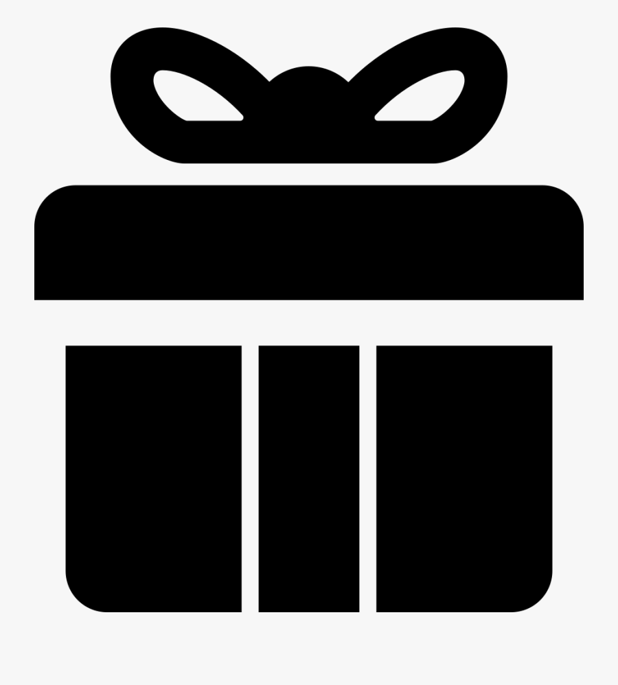 Gift Icon Black - Black Package Png, Transparent Clipart