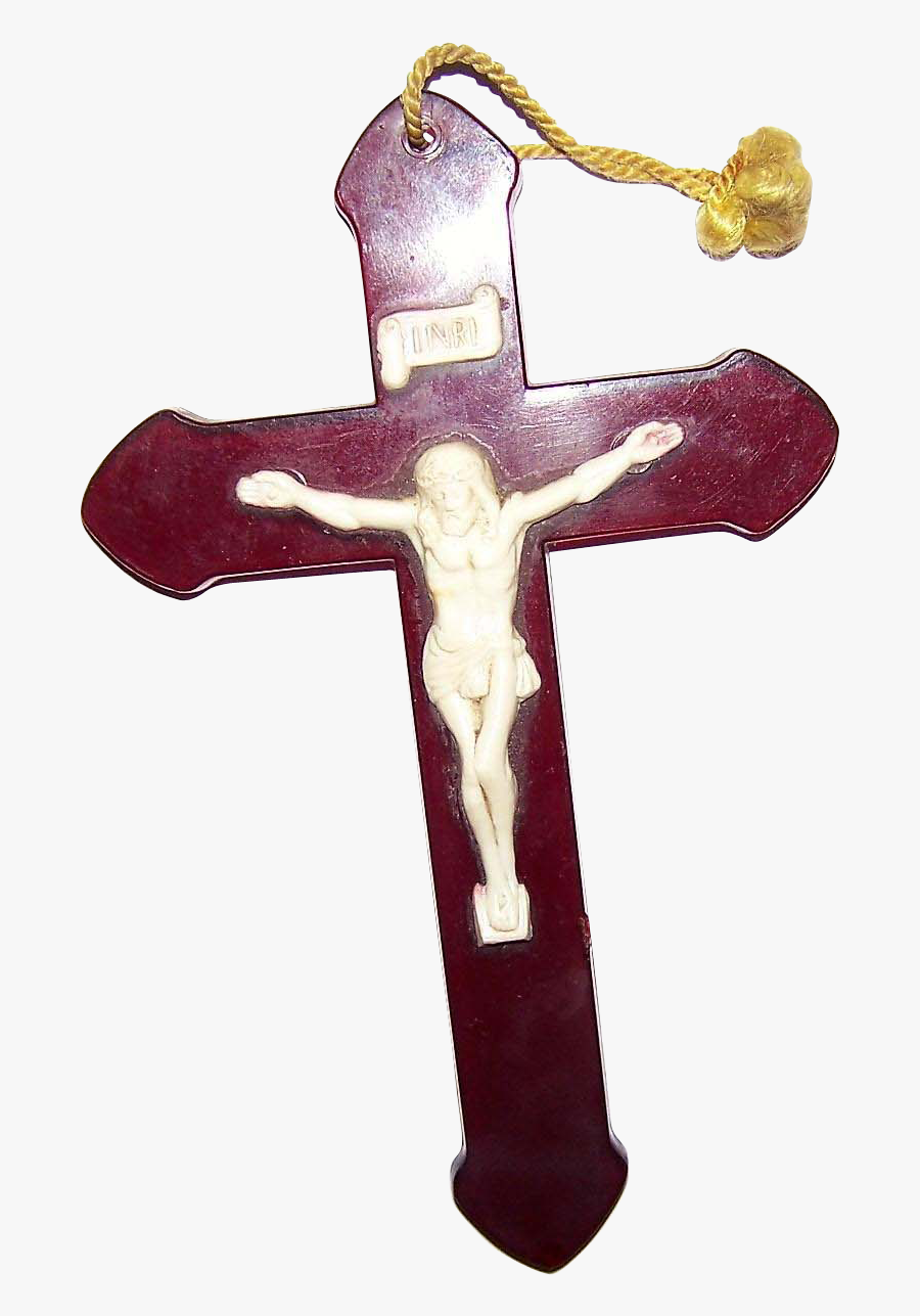 Clip Art Early Red Creme Plastic - Crucifix, Transparent Clipart