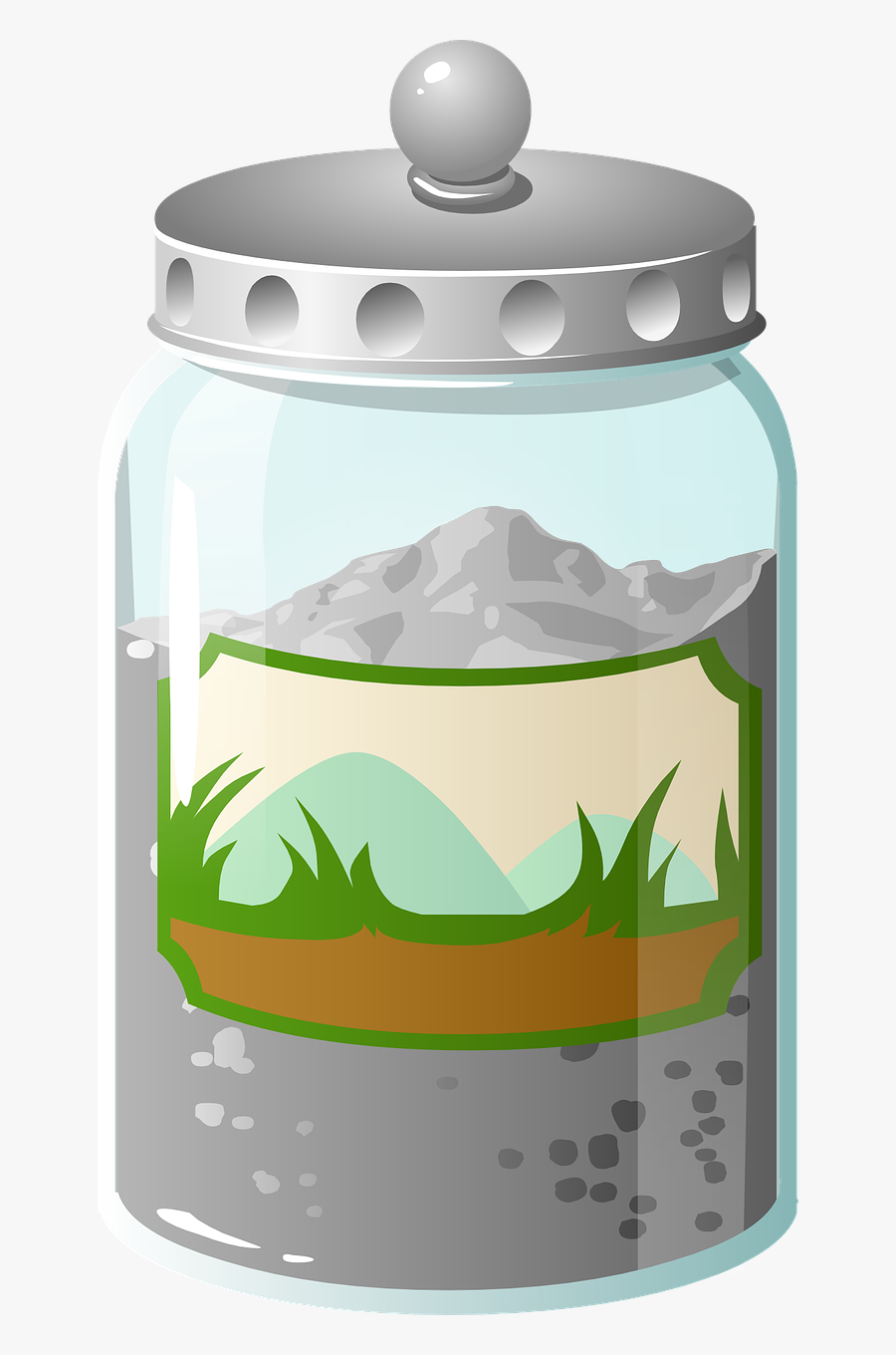 Sand Container Glass Free Photo - Sand, Transparent Clipart