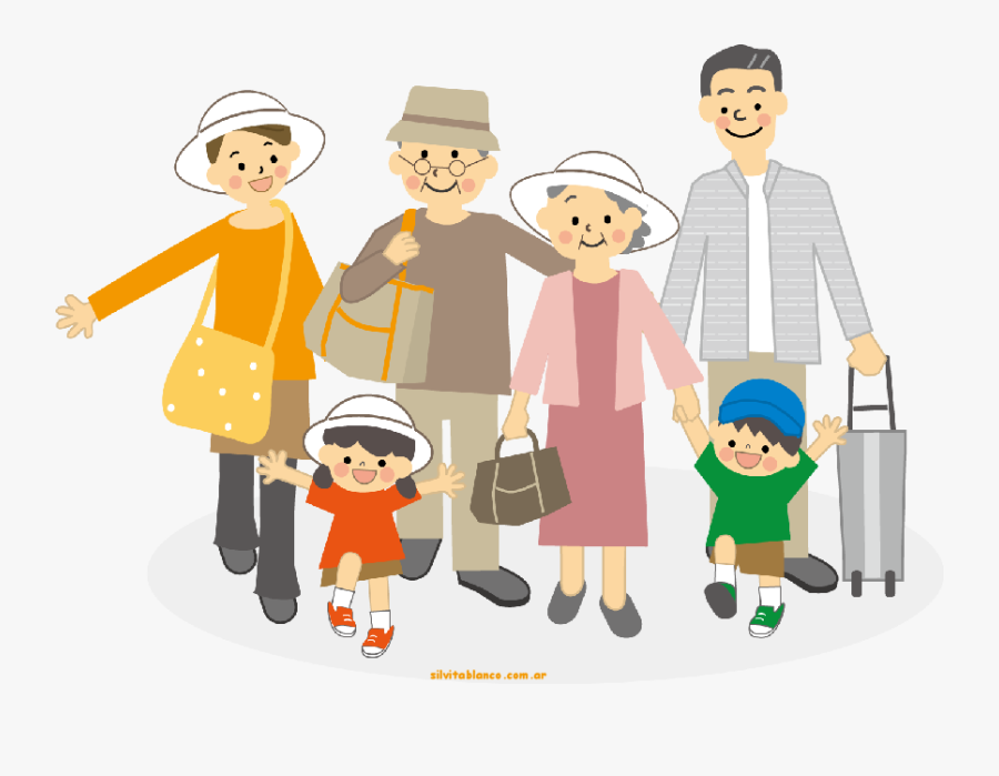 Family Con Abuelos Clipart, Transparent Clipart