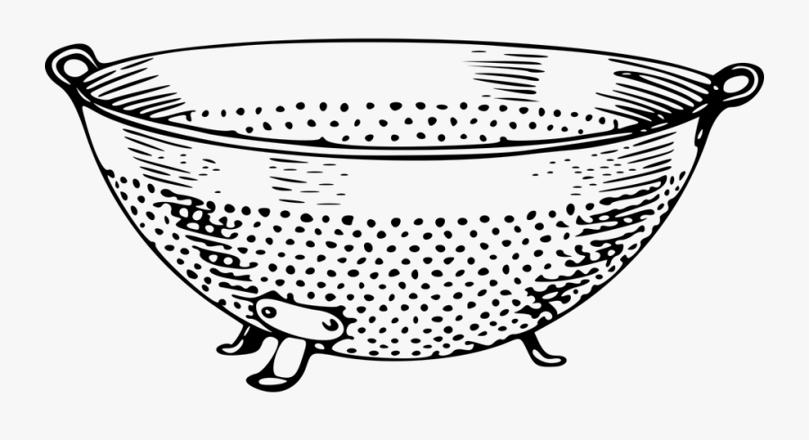 Clipart Kitchen Utensils - Colander Clipart, Transparent Clipart