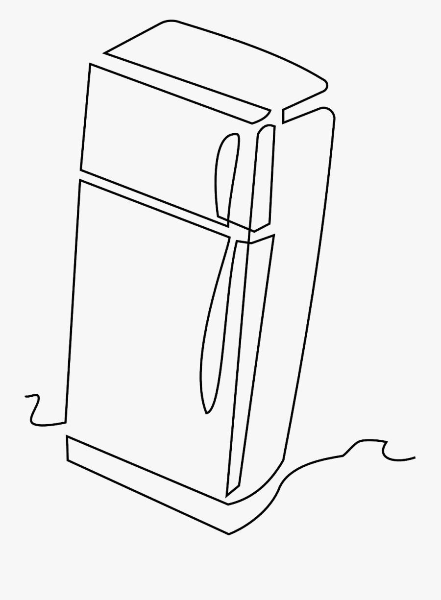 Fridge Black And White Png, Transparent Clipart